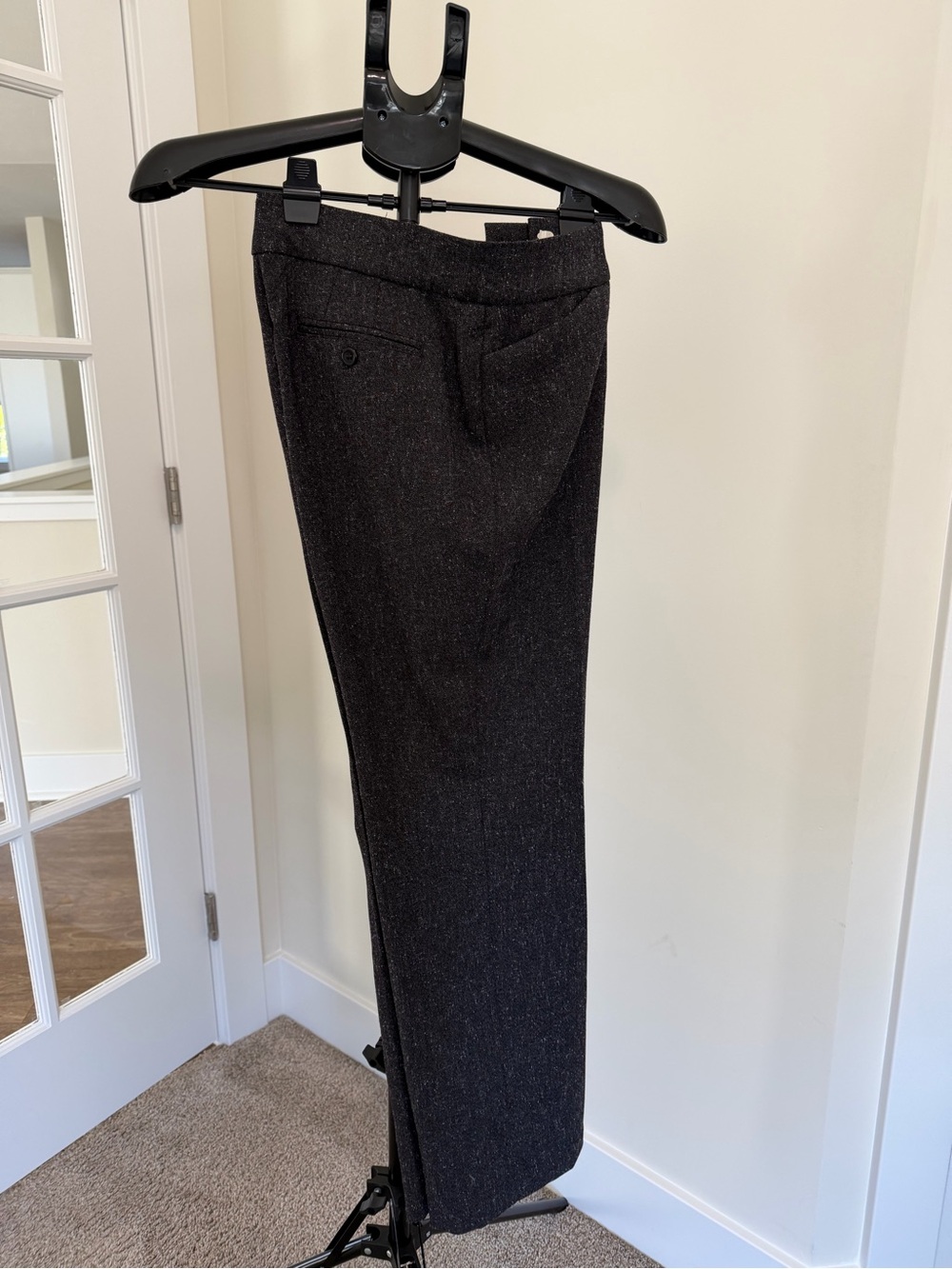 Women’s dark Charcoal Dress Pants - Classic straight leg Fit size 8